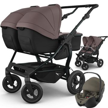 TFK DUO COMBI wózek bliźniaczy 3w1 + 2 foteliki Britax BABY-SAFE PRO