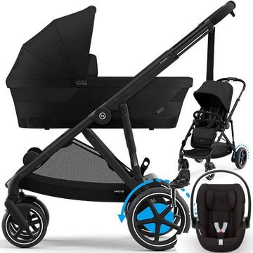 Cybex E-GAZELLE S 2w1 + CLOUD G + BASE G + adaptery wózek 5w1