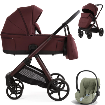 Adamex SIGMA NATURA wózek 3w1 + fotelik Cybex CLOUD T i-Size