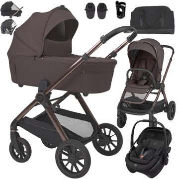 Espiro CODE wózek 3w1 + fotelik Maxi Cosi CORAL SLIDE PRO