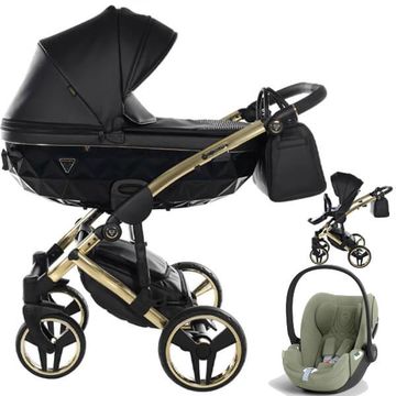JUNAMA FLUO LINE V3 wózek 3w1 z fotelikiem CYBEX CLOUD T i-Size