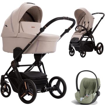 Bebetto MONTI wózek 3w1 + fotelik Cybex CLOUD T i-Size
