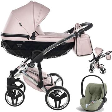 JUNAMA FLUO LINE V3 wózek 3w1 z fotelikiem CYBEX CLOUD T i-Size