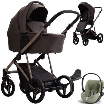Bebetto PELPASSO wózek 4w1 + fotelik Cybex CLOUD T i-SIze + baza T