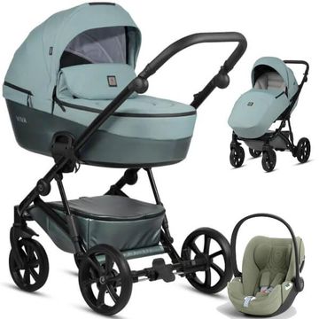 TUTIS VIVA 5+ wózek 3w1 + fotelik Cybex CLOUD T i-Size