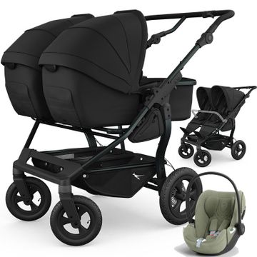 TFK DUO COMBI wózek bliźniaczy 3w1 + 2 foteliki Cybex CLOUD T