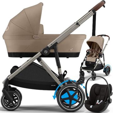 Cybex E-GAZELLE S 2w1 + CLOUD G + BASE G + adaptery wózek 5w1