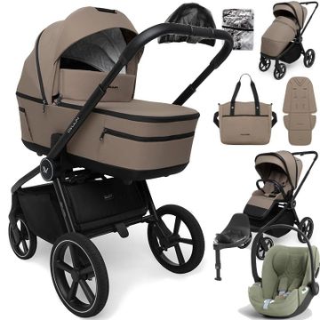 Muuvo FIVE wózek 4w1 + fotelik Cybex CLOUD T + baza T