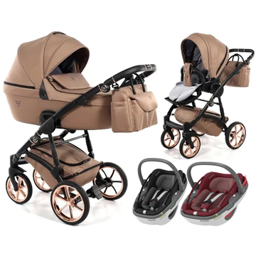 JUNAMA TERMO LINE TEX wózek 3w1 z fotelikiem MAXI COSI CORAL 360