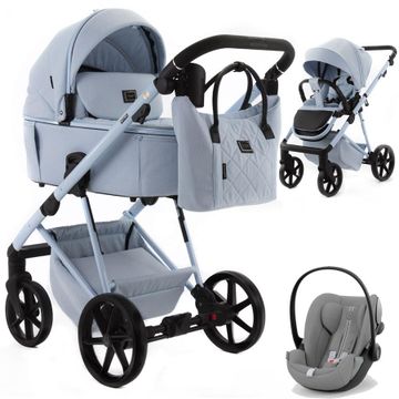 Adamex DELTA NATURA wózek 3w1 + fotelik Cybex CLOUD G i-Size