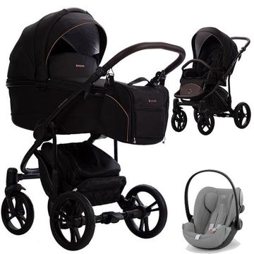 Bebetto BRESSO ONYX wózek 3w1 z fotelikiem Cybex CLOUD G i-Size