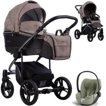 BEBETTO BRESSO PREMIUM wózek 3w1 | fotelik CYBEX CLOUD T i-Size
