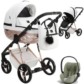 Adamex QUANTUM STAR wózek 3w1 z fotelikiem Cybex CLOUD T i-Size
