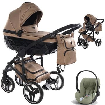 JUNAMA BASIC V3 wózek dziecięcy 3w1 z fotelikiem Cybex CLOUD T i-Size
