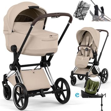 Cybex E-PRIAM 5.0 STYLE wózek 4w1 + Cybex CLOUD G3 i-Size + Baza G3