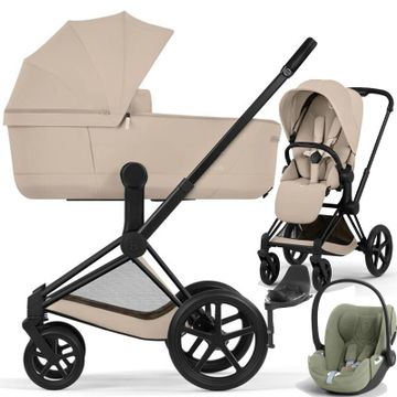 Cybex PRIAM 5.0 COMFORT wózek 4w1 + Cybex CLOUD T i-Size + Baza T