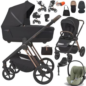 Espiro MILOO 2.0 wózek 4w1 + fotelik Cybex CLOUD T i-Size + baza