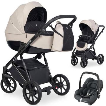 RIKO BRANO PRO wózek 3w1 z fotelikiem MAXI COSI CABRIO FIX i-Size