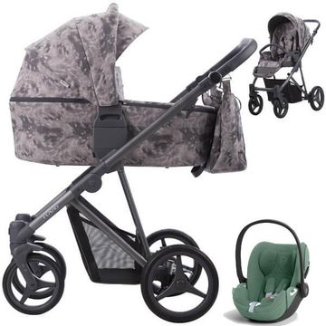 BEBETTO FLAVIO wózek 3w1 z fotelikiem CYBEX CLOUD T i-Size