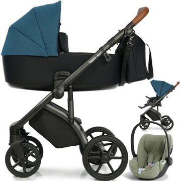 ROAN BASS NEXT wózek 3w1 z fotelikiem CYBEX CLOUD T i-Size