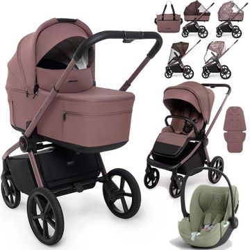 Muuvo FOLD wózek 3w1 + fotelik Cybex CLOUD T i-Size
