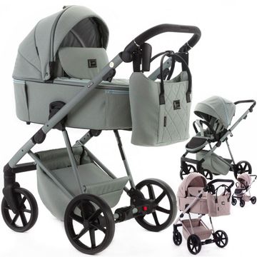 Adamex DELTA NATURA wózek 3w1 + fotelik Cybex CLOUD G i-Size