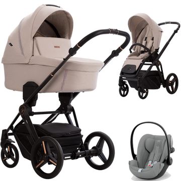 Bebetto MONTI wózek 3w1 + fotelik Cybex CLOUD G3