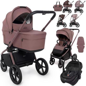 Muuvo FOLD wózek 3w1 + fotelik Maxi Cosi CORAL SLIDE PRO