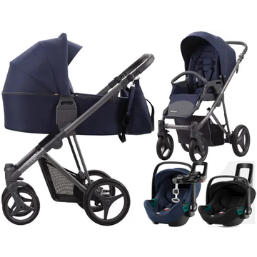 BEBETTO FLAVIO wózek 4w1 | fotelik BRITAX BABY SAFE 3 i-Size + baza