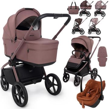 Muuvo FOLD wózek 3w1 + fotelik Maxi Cosi PEBBLE SLIDE PRO