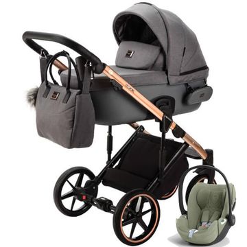 Adamex LUMI AIR SPECIAL EDITION wózek 3w1 + fotelik Cybex CLOUD T i-Size