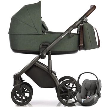 ROAN BASS NEXT wózek 3w1 z fotelikiem CYBEX CLOUD T i-Size