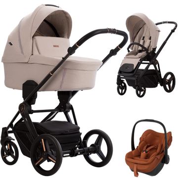 Bebetto MONTI wózek 3w1 + fotelik Maxi Cosi PEBBLE SLIDE PRO