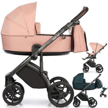 ROAN BASS NEXT wózek 3w1 z fotelikiem MAXI COSI CORAL 360