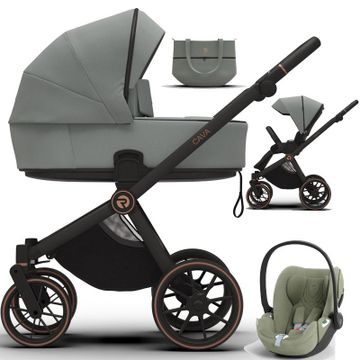 Riko CAVA wózek 3w1 + fotelik Cybex CLOUD T i-Size