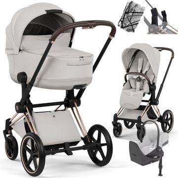 Cybex PRIAM 5.0 STYLE wózek 4w1 + Cybex CLOUD T i-Size + BAZA T