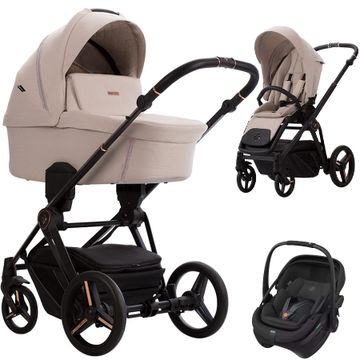 Bebetto MONTI wózek 3w1 + fotelik Maxi Cosi CORAL SLIDE PRO