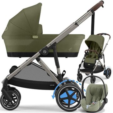 CYBEX E-GAZELLE S wózek 3w1 + fotelik Cybex CLOUD T