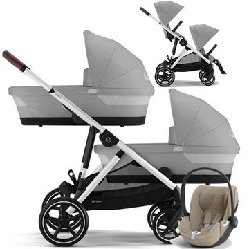CYBEX GAZELLE S wózek bliźniaczy 3w1 z fotelikiem Cybex CLOUD T i-Size