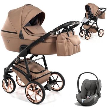 JUNAMA TERMO LINE TEX wózek 3w1 z fotelikiem CYBEX CLOUD T i-Size