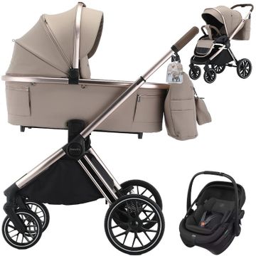 Adamex SPARK wózek 3w1 + fotelik Maxi Cosi CORAL SLIDE PRO