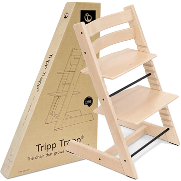 Krzesełko STOKKE TRIPP TRAPP Natural do karmienia - BoboWózki STOKKE TRIPP TRAPP Natural krzesełko do karmienia | ROŚNIE Z DZIECKIEM