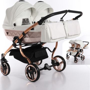 JUNAMA DUO MIRROR SATIN wózek bliźniaczy 2w1