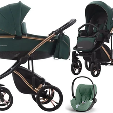 BEBETTO BRESSO PREMIUM wózek 3w1 | fotelik CYBEX CLOUD T i-Size