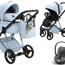 Adamex QUANTUM STAR wózek 3w1 z fotelikiem Cybex CLOUD T i-Size