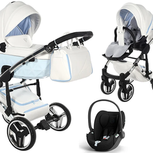 JUNAMA CANDY V3 wózek 3w1 z fotelikiem CYBEX CLOUD T i-Size