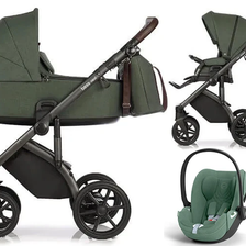 ROAN BASS NEXT wózek 3w1 z fotelikiem CYBEX CLOUD T i-Size