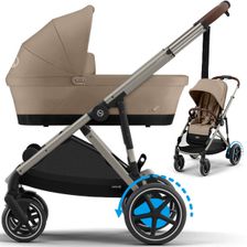 Cybex E-GAZELLE S elektryczny wózek dziecięcy 2w1 głęboko-spacerowy