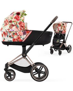 Cybex E-PRIAM 4.0 SPRING BLOSSOM wózek 2w1