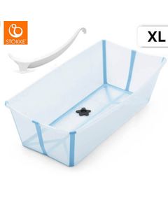 Stokke FLEXI BATH XL wanienka do kąpieli z wkładką dla noworodka | OCEAN BLUE